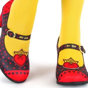 Hot chocolate design sz 11 queen of hearts heels